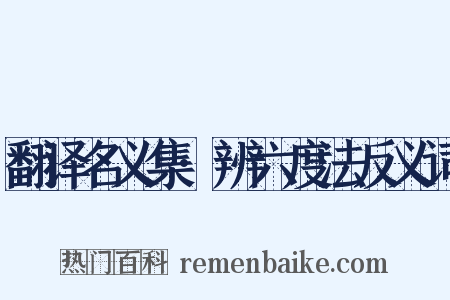 翻译名义集·辨六度法反义词是什么意思的图片